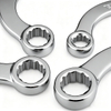 Double Box End & Open End Wrenches, CR-V Steel Straight/S-Shaped/U-Type
