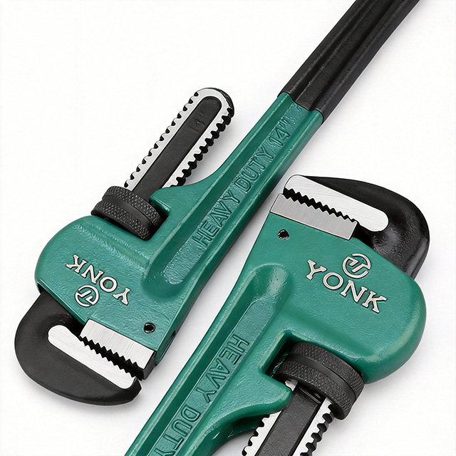 Heavy-Duty Pipe Wrench, CR-V Steel Adjustable Stillson Wrench