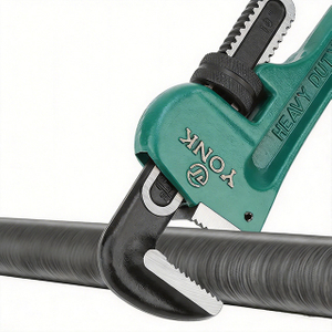 Heavy-Duty Pipe Wrench, CR-V Steel Adjustable Stillson Wrench