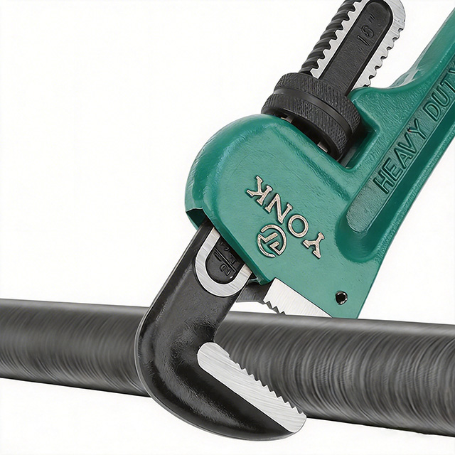 Heavy-Duty Pipe Wrench, CR-V Steel Adjustable Stillson Wrench