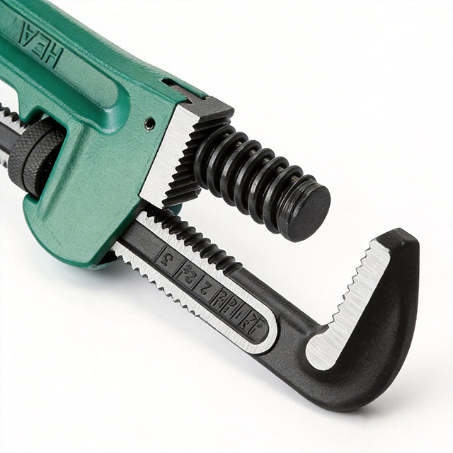 Heavy-Duty Pipe Wrench, CR-V Steel Adjustable Stillson Wrench