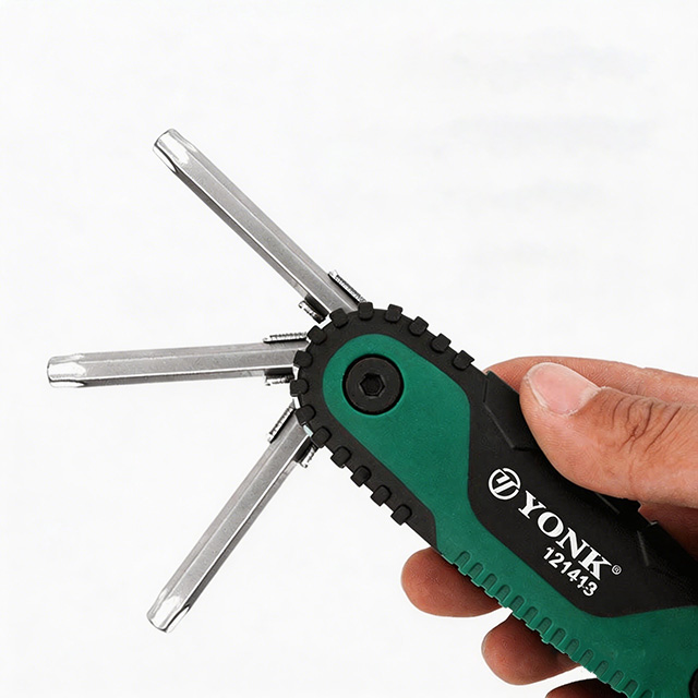 Folding Hex Key & Torx Wrench Set, CR-V Steel Portable Allen Key Set for Repair