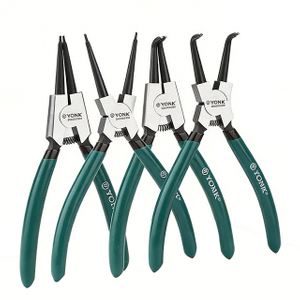 Circlip Pliers Set, CR-V Steel Internal & External Snap Ring Pliers with Straight/Bent Tips