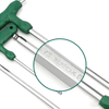 T-Handle Flat End and Ball End Hex Key Set, CR-V Steel Long Arm Allen Wrenches