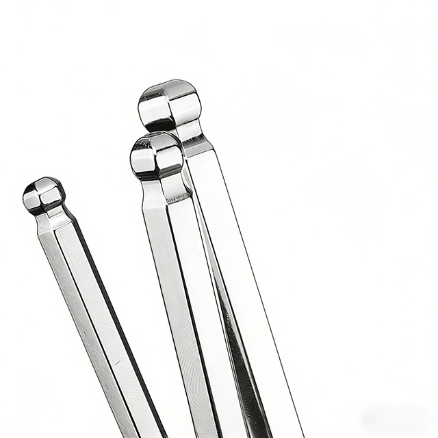 T-Handle Flat End and Ball End Hex Key Set, CR-V Steel Long Arm Allen Wrenches