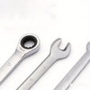 Ratchet Combination Wrench, Cr-V Steel Ratchet Spanner, 72-Tooth Open End & Box End Wrench for Auto Repair & Maintenance