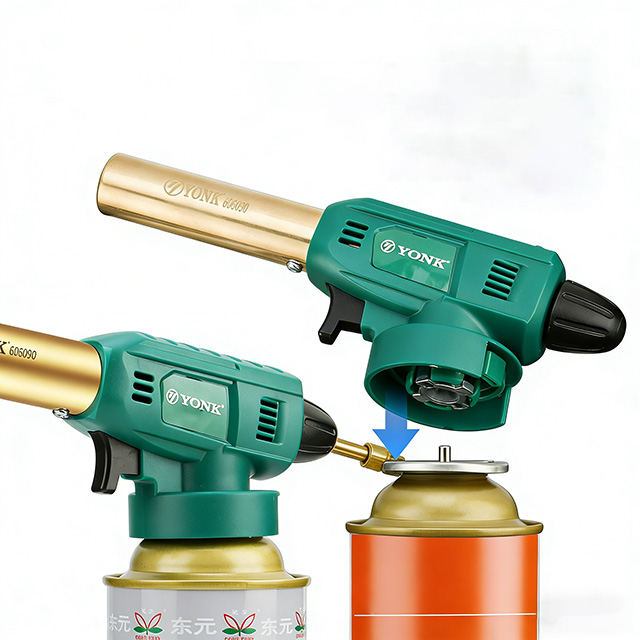 Butane Torch, Adjustable Flame Handheld Blow Torch, Portable Gas Torch