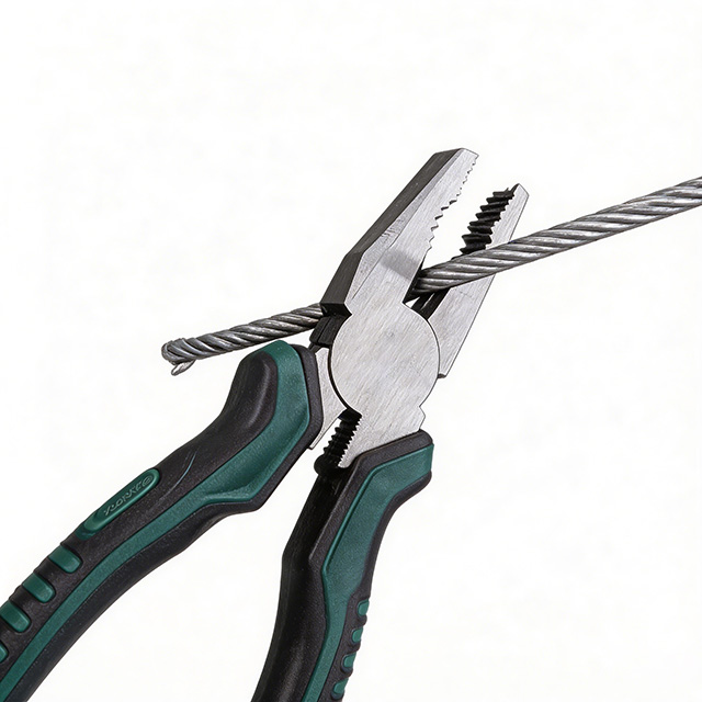 CR-V Steel Combination, Long Nose & Diagonal Cutting Pliers with Non-Slip Handles