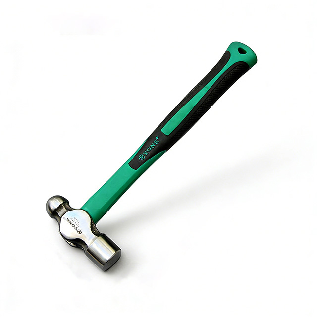Professional Hammer Set, Forged Steel Claw Hammer & Ball Peen Hammer with Fiberglass Handle for Construction, Woodworking & Metalworking