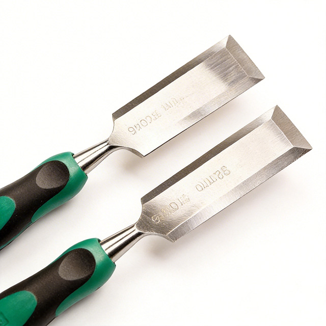 Wood Chisel Tools, Cr-V Chrome Vanadium Steel Woodworking Chisels with Non-Slip Handle for Carving & Trimming