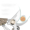Professional Bypass Pruners, Manganese Steel Blade Garden Shears with Aluminum Handle for Cutting Branches & Stems