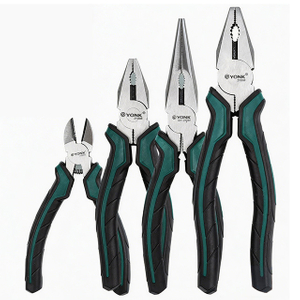 CR-V Steel Combination, Long Nose & Diagonal Cutting Pliers with Non-Slip Handles