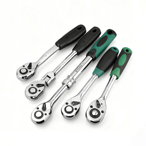 Drive Ratchet Wrench, CR‑V Steel Quick‑Release Reversible Socket Handle