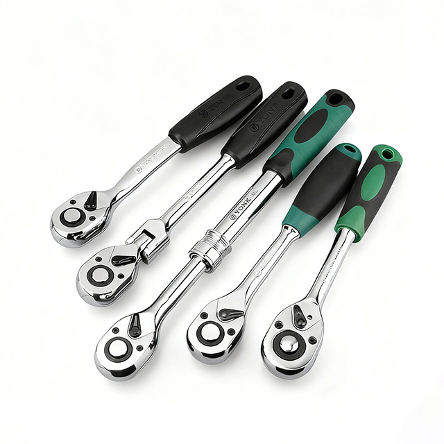 Drive Ratchet Wrench, CR‑V Steel Quick‑Release Reversible Socket Handle