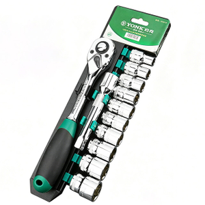 Ratchet Socket Wrench Set CR-V Steel Mirror Polished Sockets
