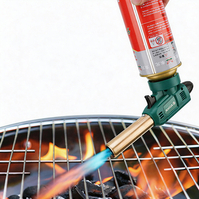 Butane Torch, Adjustable Flame Handheld Blow Torch, Portable Gas Torch