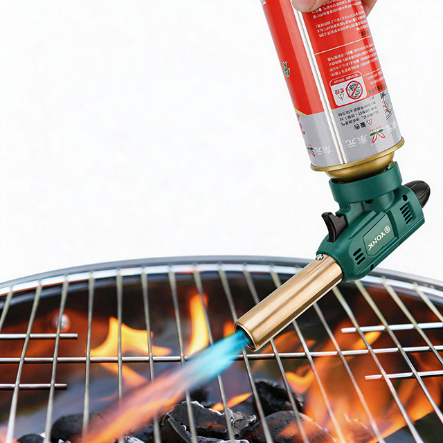 Butane Torch, Adjustable Flame Handheld Blow Torch, Portable Gas Torch