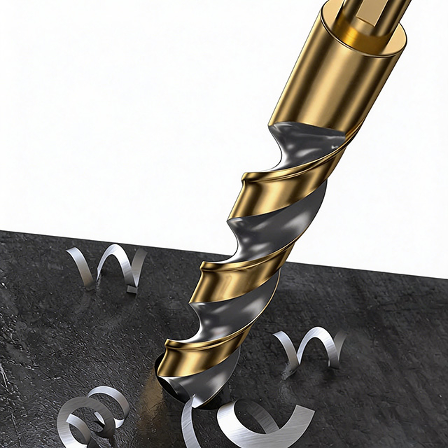 25Pcs HSS Twist Drill Bit Set, High Speed Steel Titanium Coated Drill Bits for Metal, Wood, Plastic