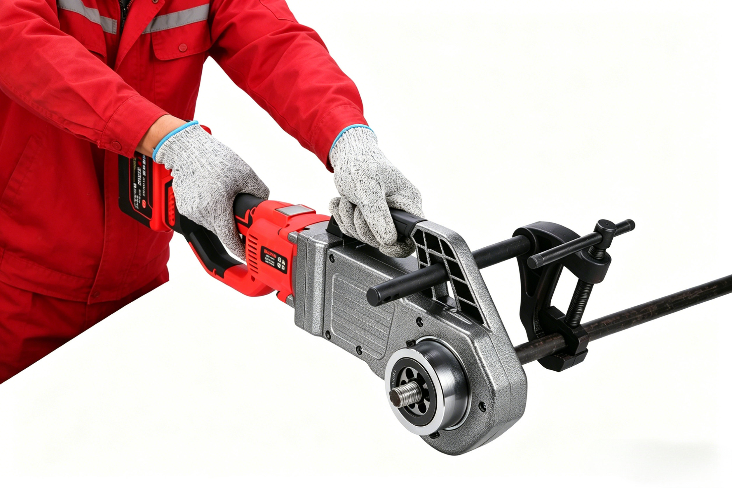 Industrial-Grade Round Steel Threading Machine