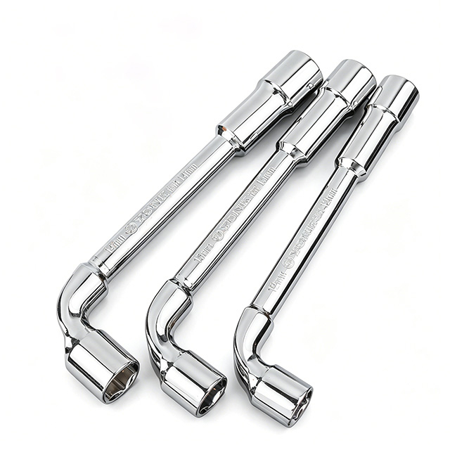 L Shaped Socket Wrench CR-V Steel Offset Hex Spanner