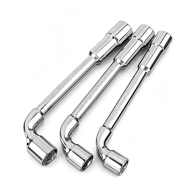 L Shaped Socket Wrench CR-V Steel Offset Hex Spanner