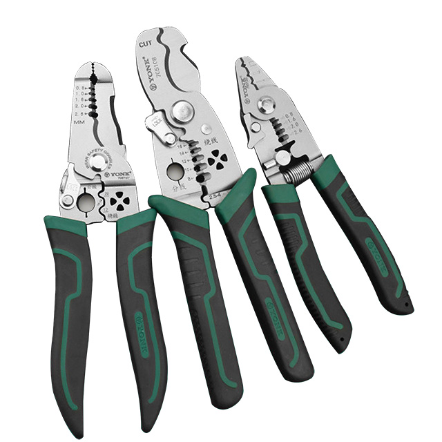 CR‑V Steel Stripping, Cutting & Crimping Tools with Non‑Slip Handles