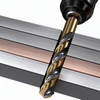 25Pcs HSS Twist Drill Bit Set, High Speed Steel Titanium Coated Drill Bits for Metal, Wood, Plastic
