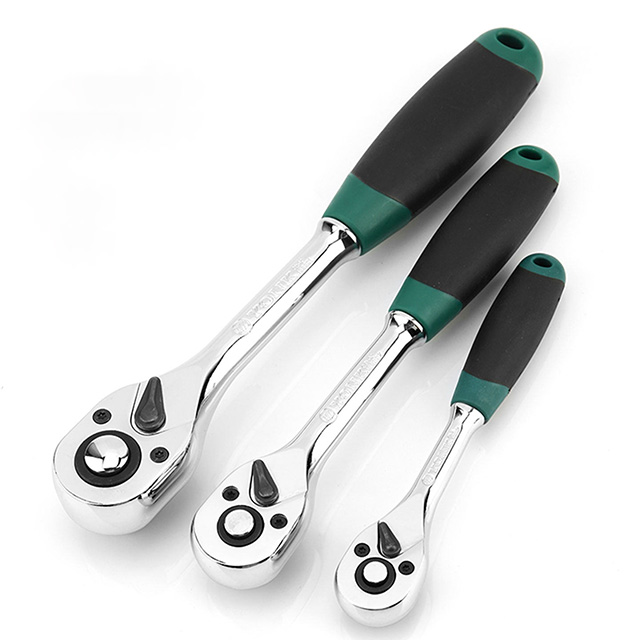 Ratchet Socket Wrench Set CR-V Steel Mirror Polished Sockets