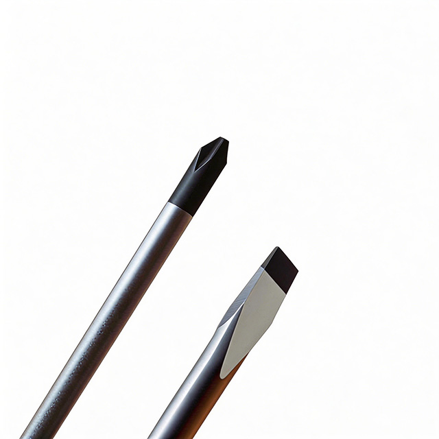 S2 Alloy Steel Phillips & Slotted Screwdrivers with Magnetic Tip, Ergonomic Handle for Repair & Home Improvement