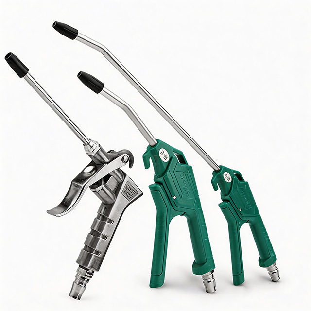 Industrial Air Blow Gun Set, High Pressure Pneumatic Air Nozzle Gun with Metal & Plastic Handles
