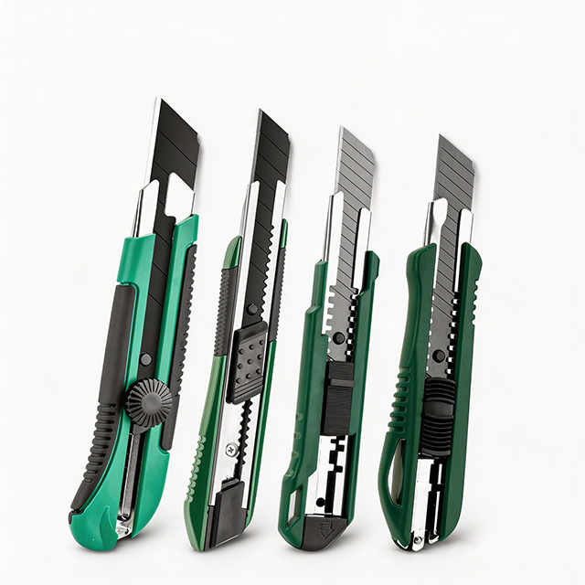 Heavy-Duty Utility Knife Set, SK5 Steel Retractable Box Cutter