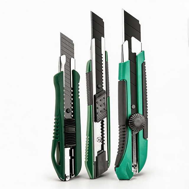 Heavy-Duty Utility Knife Set, SK5 Steel Retractable Box Cutter
