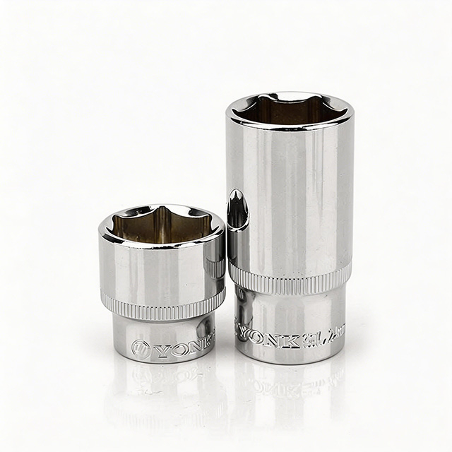 CR‑V Steel Hex Socket Set, Standard & Deep Drive Sockets