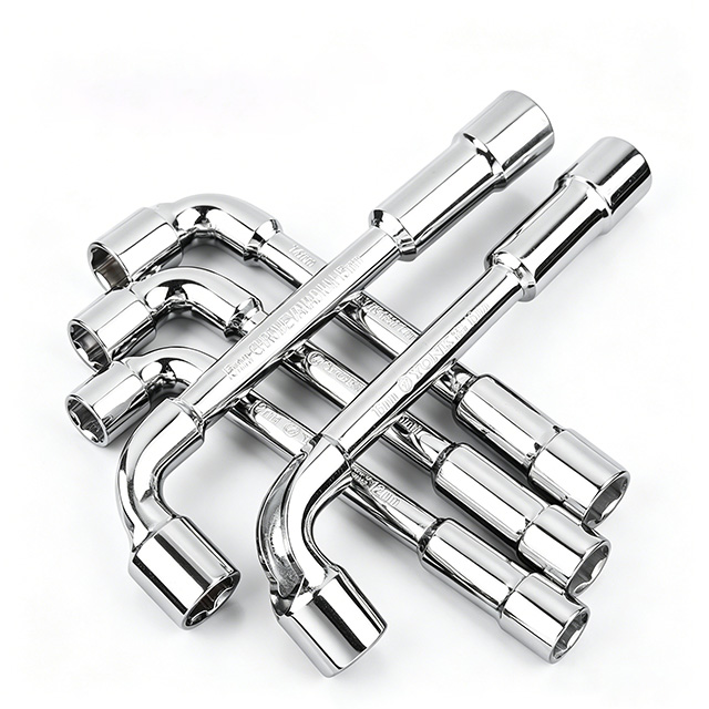 L Shaped Socket Wrench CR-V Steel Offset Hex Spanner
