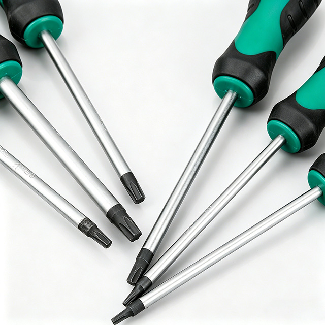 Industrial Grade Torx Screwdriver Set, S2 Alloy Steel Star Head Screwdrivers