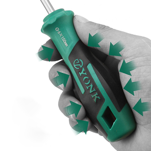 Screwdriver Set, CR‑V Steel Magnetic Flat & Phillips Head Screwdrivers