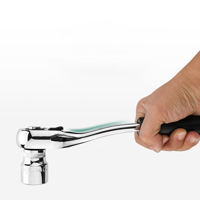 Drive Ratchet Wrench, CR‑V Steel Quick‑Release Reversible Socket Handle