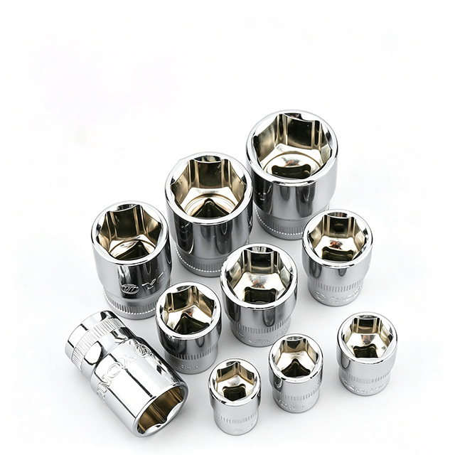 Ratchet Socket Wrench Set CR-V Steel Mirror Polished Sockets